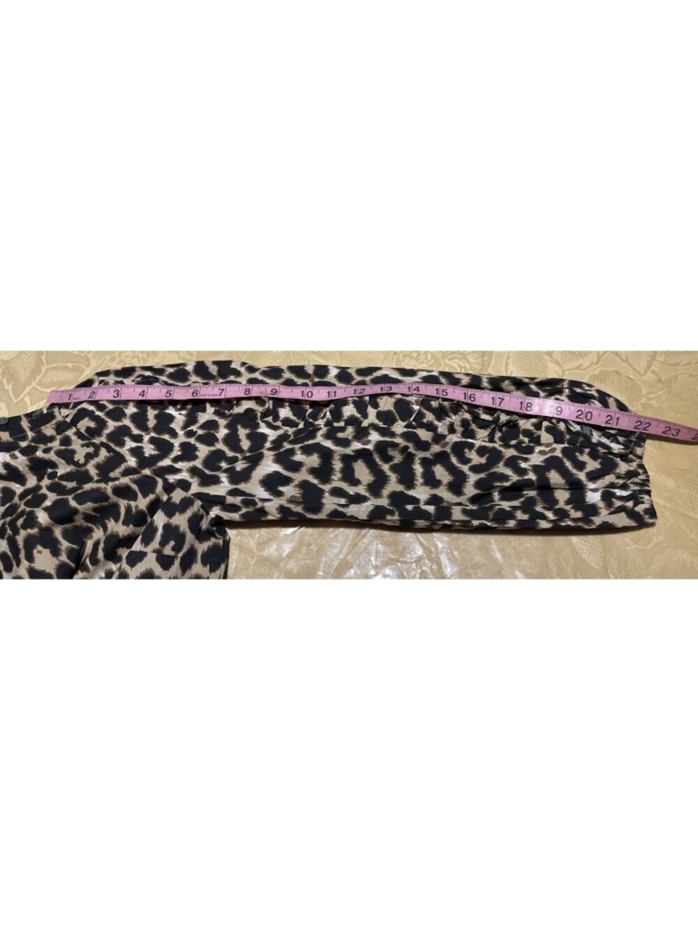 J. Crew Women Leopard Print Puff Ruffle Long Sleeve  Top X-Small preowned - Picture 9 of 10